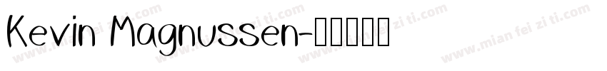 Kevin Magnussen字体转换